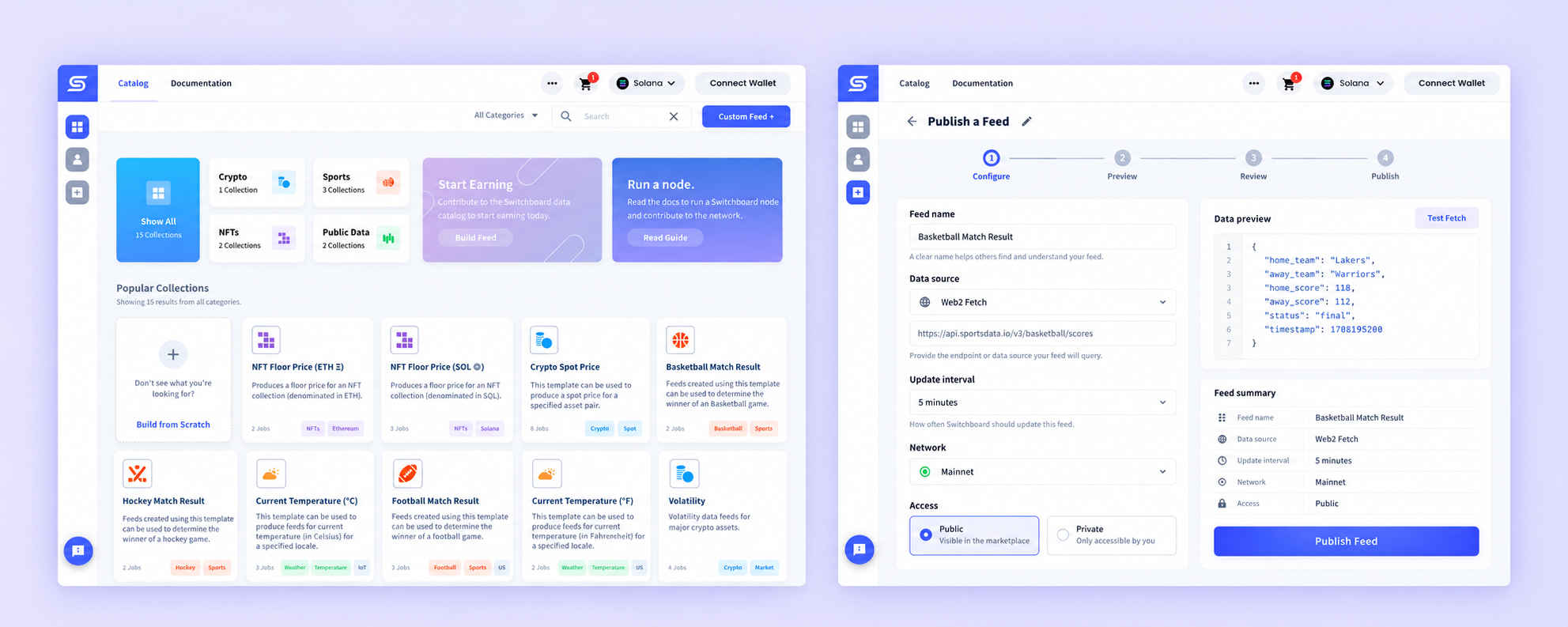 switchboard marketplace - reconstructed design concept
